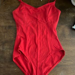 Red leotard